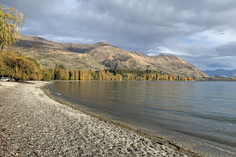 Jesenska obala jezera Wanaka