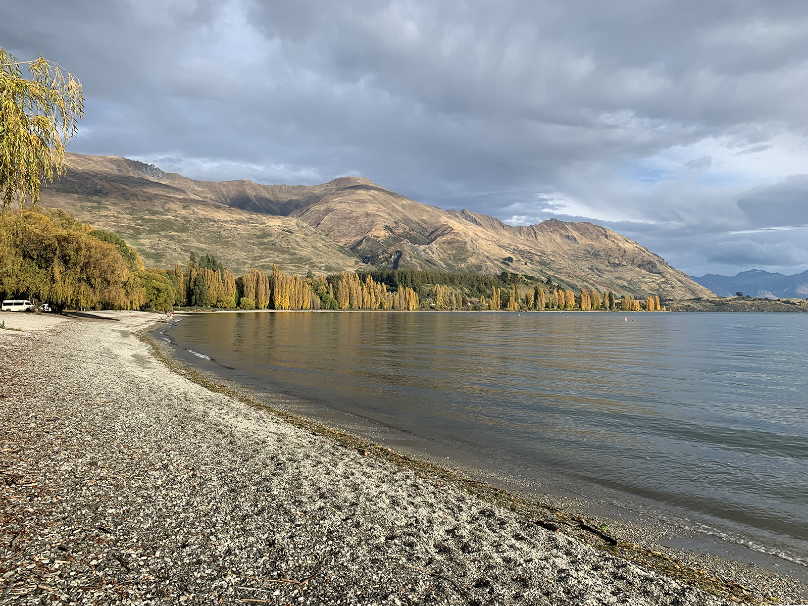 Jesenska obala jezera Wanaka