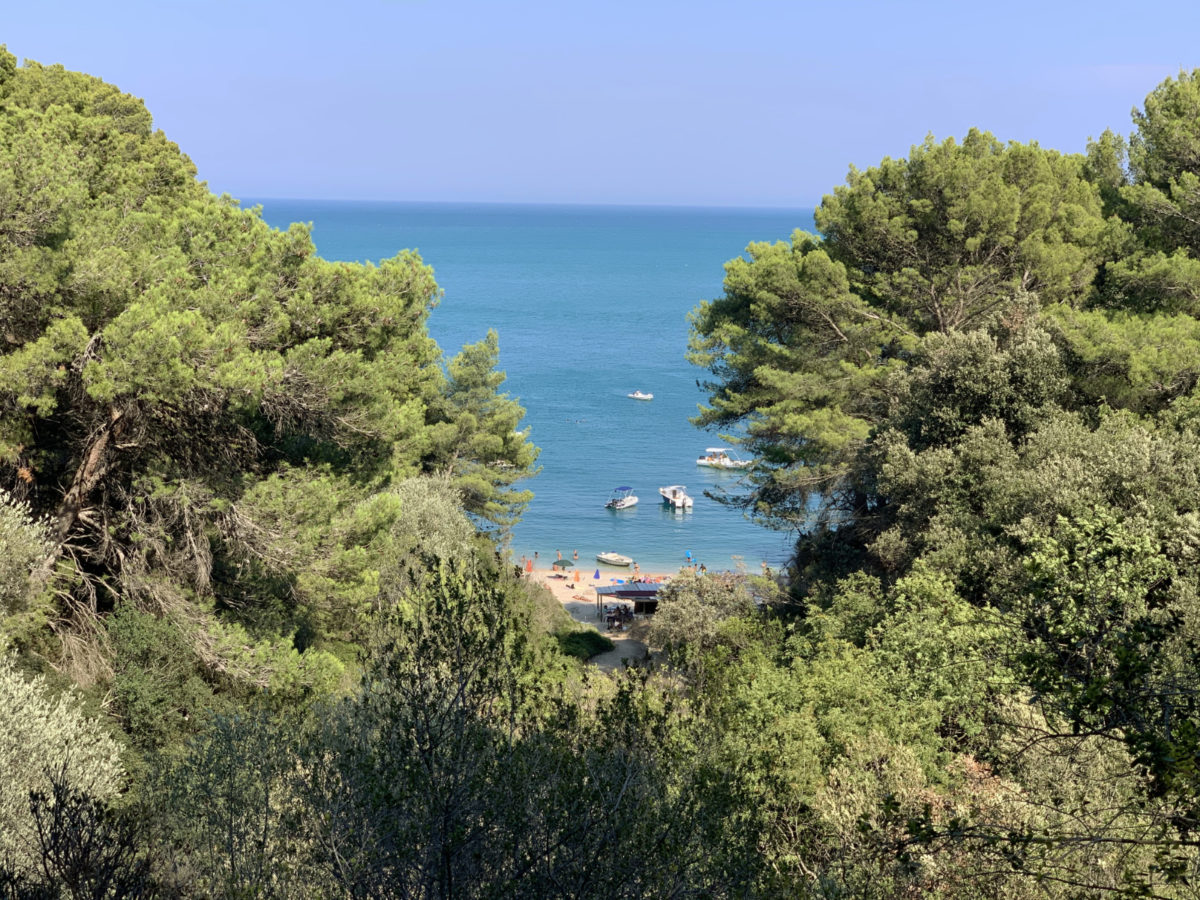 Zaliv Portogreco, najlepša plažica na potovanju.